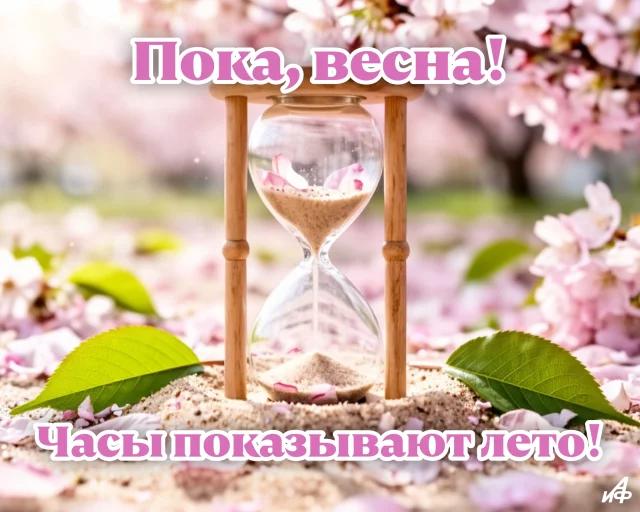 Открытка с последним днем весны для соцсетей