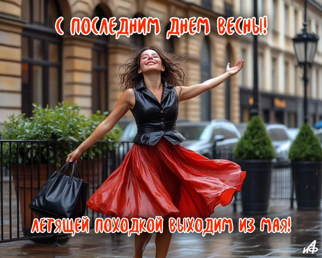 Открытка с последним днем весны для друзей и близких