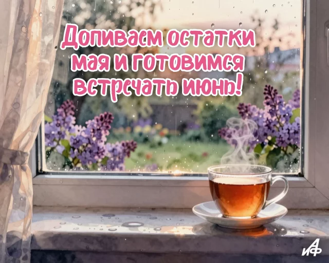 Открытка с последним днем весны и красивыми цветами