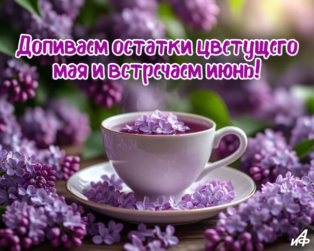 Нежная открытка на последний день мая