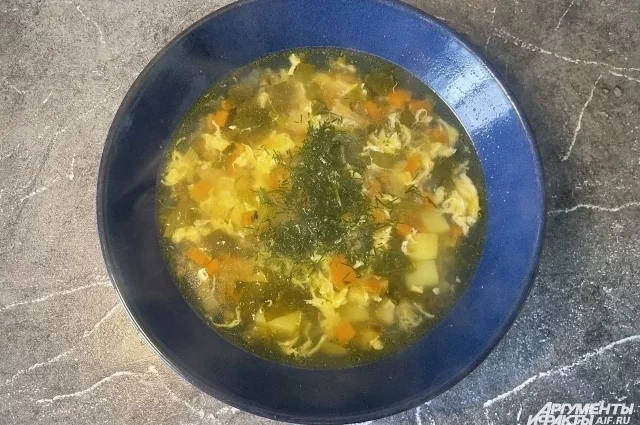 Суп получается очень вкусным, с кислинкой