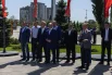 Торжественная церемония по новым автобусам.