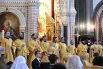 По окончании Божественной литургии в Храме Христа Спасителя состоялся прием по случаю Дня славянской письменности и культуры и тезоименитства Предстоятеля Русской Православной Церкви.