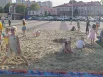 Для детей, как и годами ранее, организована импровизированная песочница.