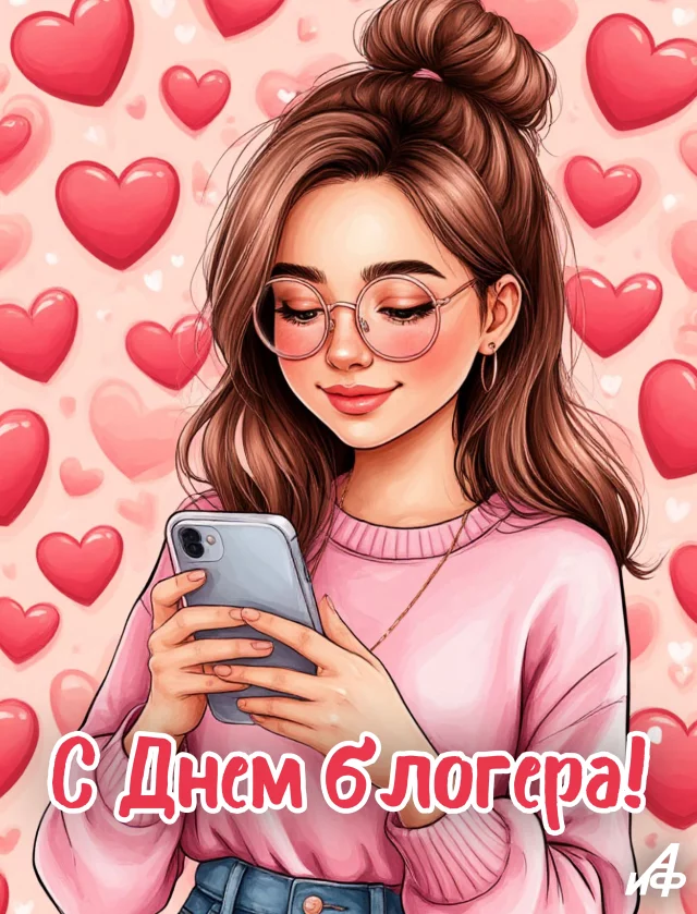открытка с днем блогера