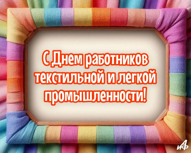 день работников легкой промышленности открытка