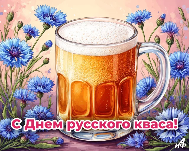 с днем русского кваса открытка