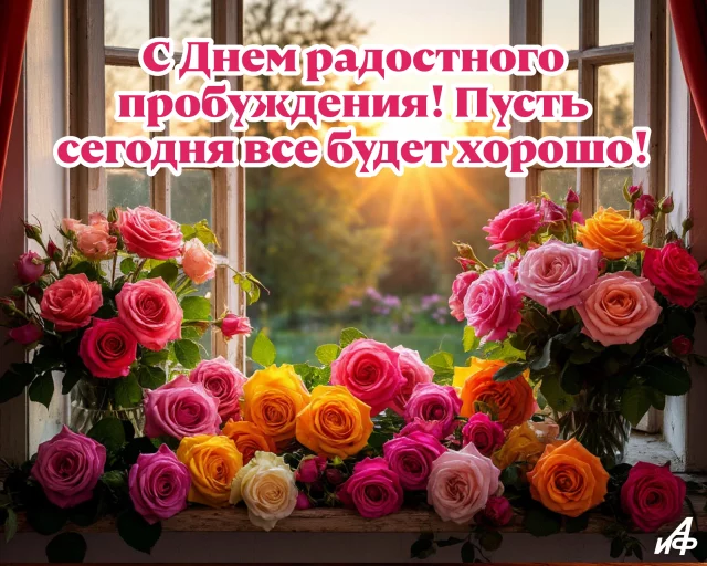 день радостных пробуждений открытка