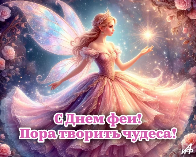 с днем феи открытка для подруги