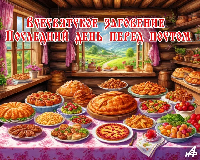 открытка Всесвятское заговение