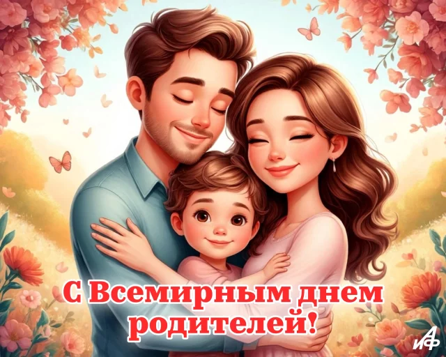 Всемирный день родителей 1 июня открытка