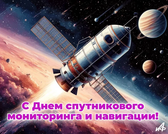 день спутникового мониторинга и навигации открытка
