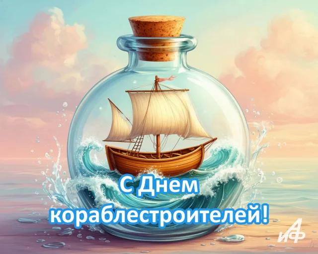 день кораблестроителей открытка