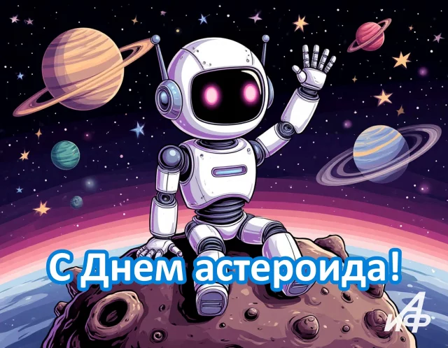 с днем астероидов открытка