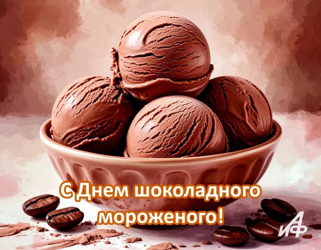 с днем шоколадного мороженого открытка