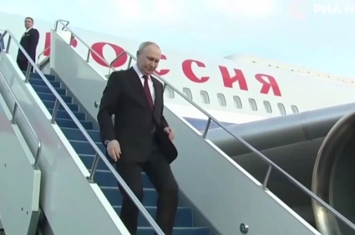 ИЛ-96 Путина в Астану сопровождали два истребителя ВВС Казахстана