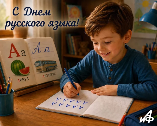 с днем русского языка открытка