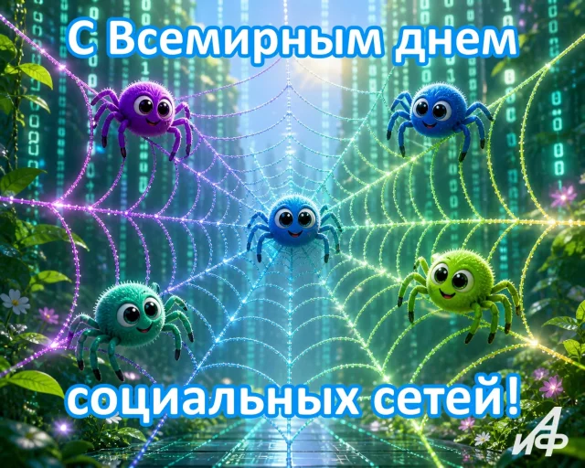 день соцсетей открытка для мессенджеров и чатов
