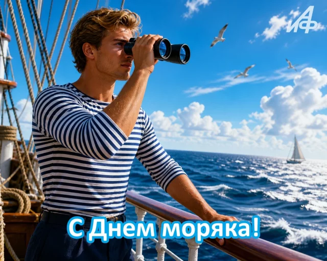 25 июня день моряка открытка