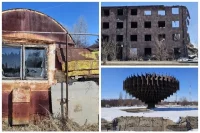 Руины ещё встречаются в городе. Власти утверждают — денег нет все аварийные здания убирать.