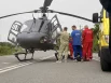 Пострадавшего эвакуировали вертолетом 