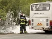 МЧС подали непосредственно стволы для смыва топлива, подали пену средней кратности