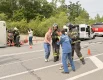 Пострадавших оперативно извлекали из перевернувшегося автобуса