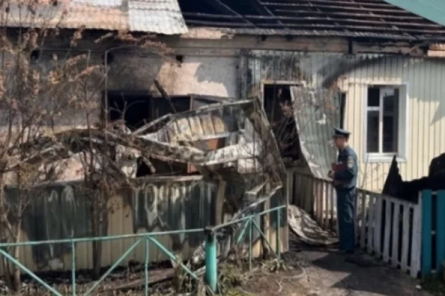 Дом, в котором совершено преступление.