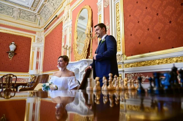 Церемонии бракосочетания в Музее шахмат.