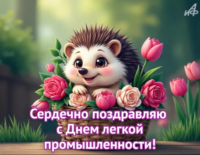 День легкой промышленности праздничная открытка с пожеланиями