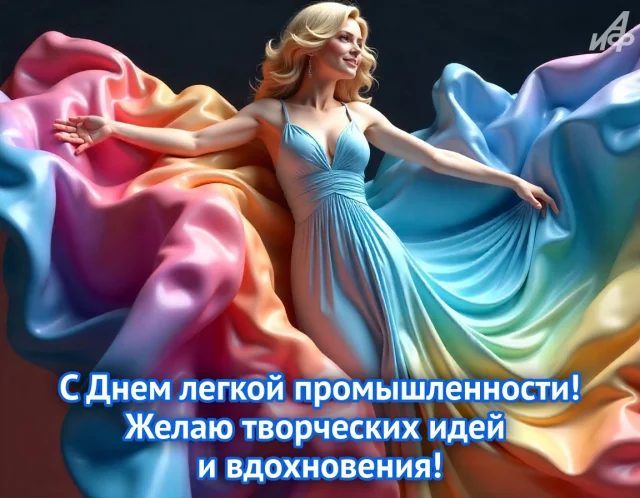 открытка для сотрудников текстильной фабрики