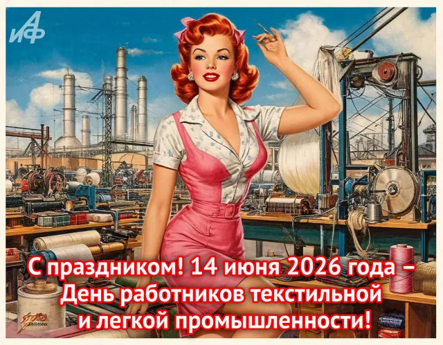 открытка ко Дню работников швейной и текстильной отрасли