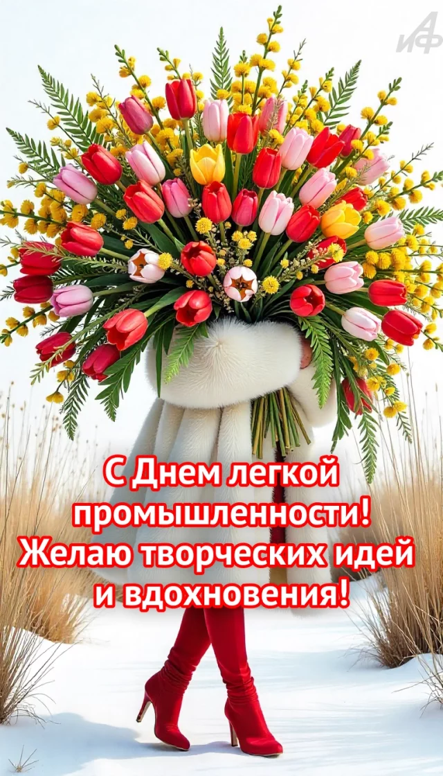 открытка для работников швейной фабрики