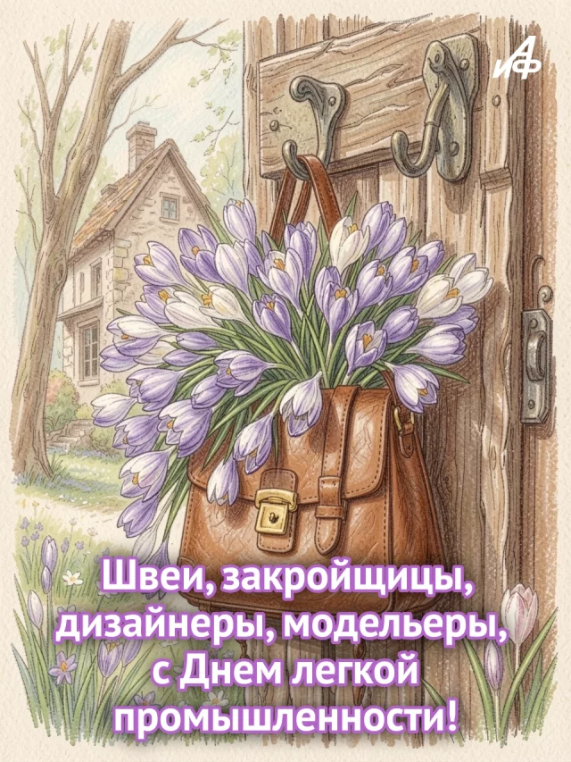 День текстильщика &mdash; красивая открытка с пожеланиями