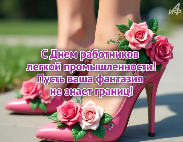 &nbsp;открытка ко Дню легкой промышленности