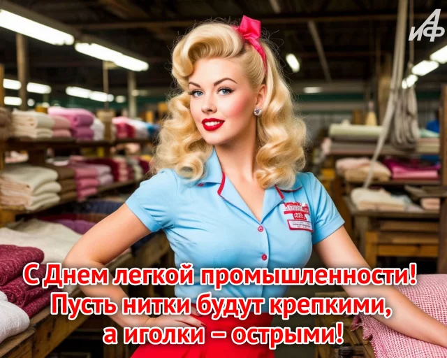 красивое поздравление с Днем работников легкой промышленности