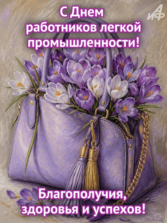 День легкой промышленности праздничная открытка с пожеланиями