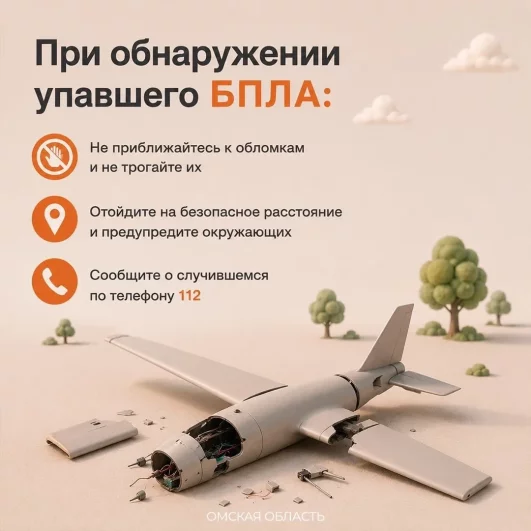 Что делать при обнаружении упавшего беспилотника?