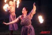 На одной из праздничных площадок прошло фаер шоу.