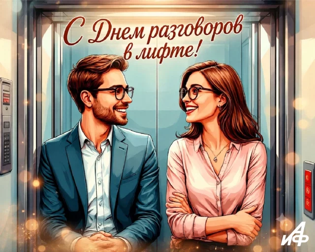 день разговоров в лифте открытка
