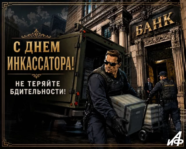день инкассатора 1 августа открытка