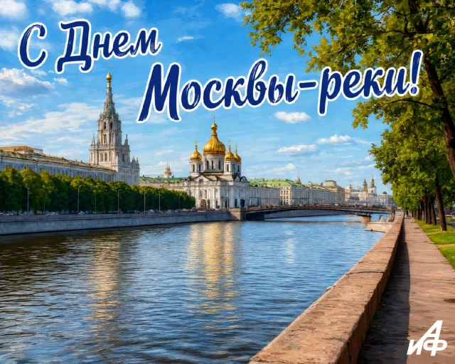 открытка с днем Москвы-реки