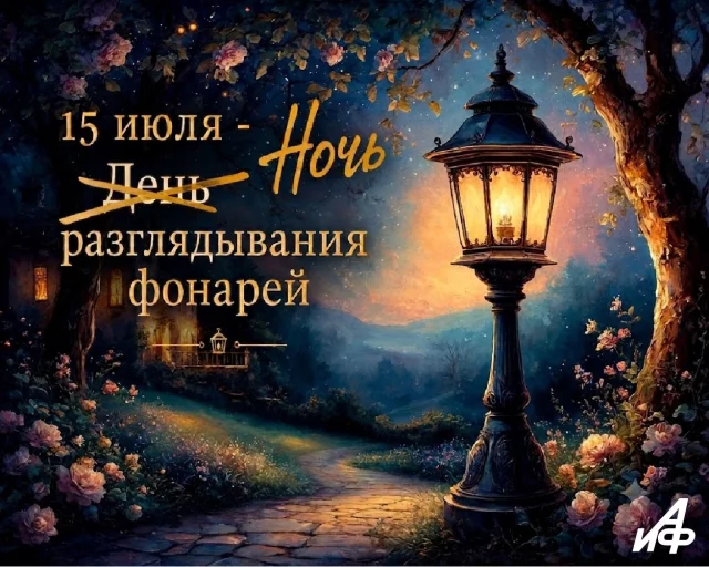 день разглядывания фонарей открытка