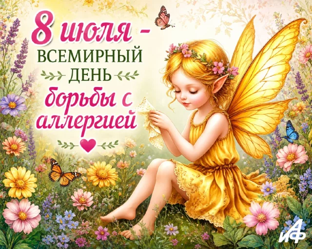 открытка день борьбы с аллергией яркая картинка