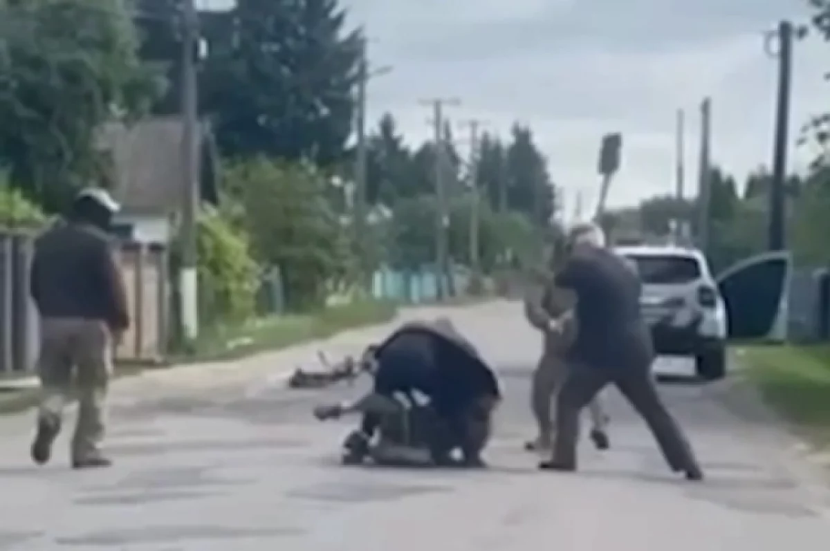 На Западной Украине пенсионер с лопатой отбил соседа от сотрудников ТЦК