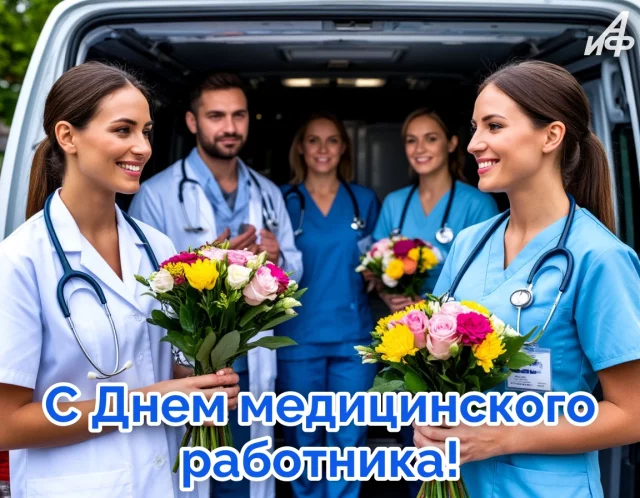 открытка с поздравлением медицинским работникам