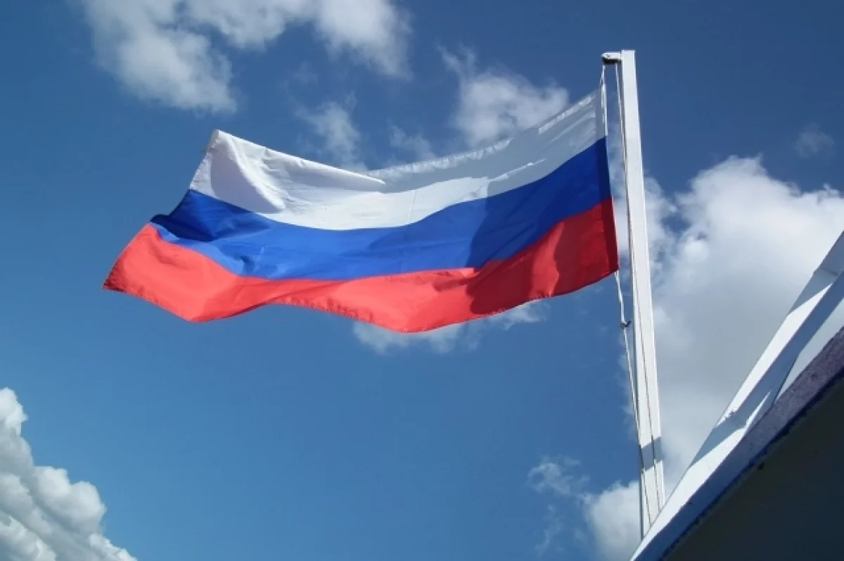 Флаг РФ попал в трансляцию матча ЧМ между сборными Франции и Сенегала