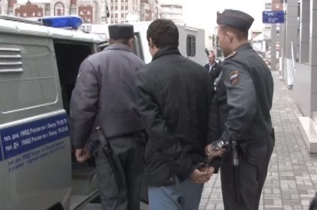 Александр Шилов в момент задержания