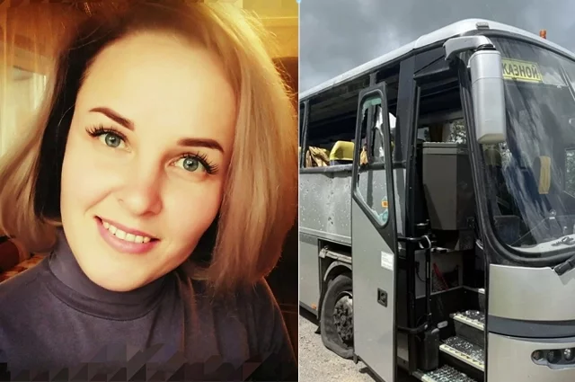 В момент удара по автобусу Виктория защитила собой детей, сидевших рядом.