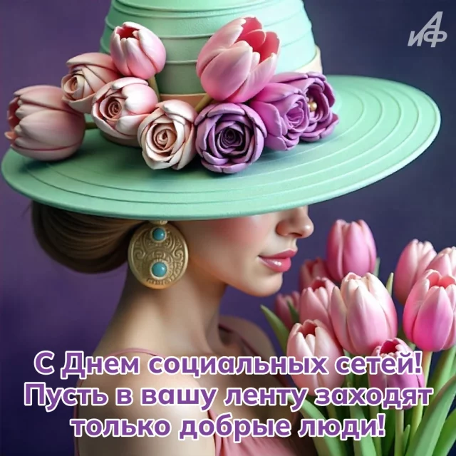 позитивная открытка для социальных сетей